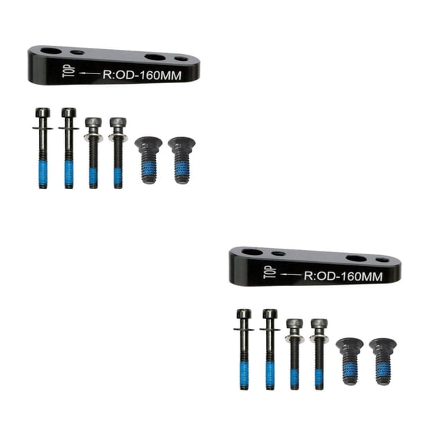 Eigraketly Bike Disc Adapter Bicycle Disc Brake Post Mount Accessories Flat Trasero 2Conjunto