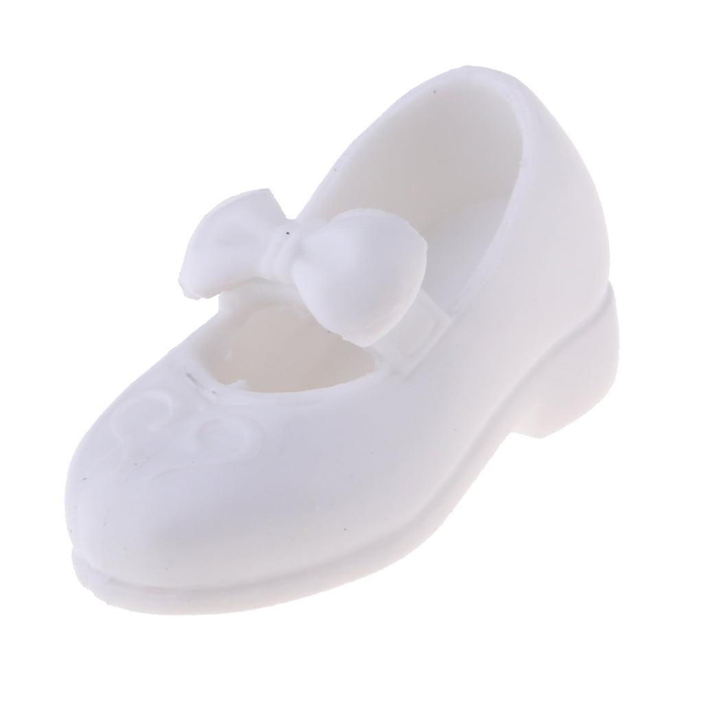 White Shoes For Blythe Doll 1/6 High Heel Shoes For Licca Doll Mini Shoes Toy 