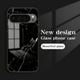 thumbnail image 2 of Allytech Marble Case for Google Pixel 9 Pro XL 2024, Tempered Glass Back Cover Anti-Scratch Shockproof Protective Bumper Case Cover for Google Pixel 9 Pro XL - Green Marble, 2 of 7