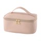 thumbnail image 1 of Estuche de viaje para cosméticos, bolsa de maquillaje de gran capacidad con divisor extraíble, bolsa de aseo impermeable con asa superior, organizador de cosméticos para el hogar de vacaciones., 1 of 8