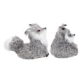 thumbnail image 3 of CIMAXIC 2pcs Mini Simulation Fox Toy Christmas Animal Decoration Cute Plush Fox Squatting Sleeping Animals Static Action Figures For Home Office Desktop Decor,3.94"X2.56"X1.57", 3 of 5