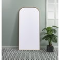 thumbnail image 3 of Elegant Decor Metal Frame Arch Full Length Mirror 35x72 Inch in Brass, 3 of 9