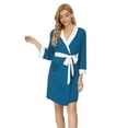 thumbnail image 2 of MintLimit Women's Soft Robes Long Bath Robes Sleepwear Casual Ladies Loungewear Multi-color M, 2 of 3