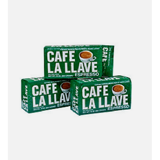 Café La Llave Espresso, Café Cubano Molido (3 paquetes) Coffee, 10 Oz