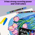 thumbnail image 6 of MOQIN Acrylic Paint Pens, Dual Tip Acrylic Paint Markers with Brush Tip and Fine Tip, Acrylic Pens for Rock Painting, Wood, Canvas, Stone, Glass, Ceramic,DIY Crafts Making Art Supplies, 6 of 9