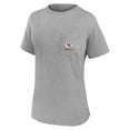thumbnail image 2 of Women's Fanatics Heather Gray Kansas City Chiefs Southern Prep Short Sleeve T-Shirt, 2 of 3