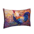 thumbnail image 2 of Bixox Rooster Oil Painting Printed Pillow Protector,Super Soft Ideal for Home,Guests,Rentals - 14"x20", 2 of 8