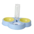 thumbnail image 1 of Bebedero automático para perros y gatos con cuencos dobles desmontables de 500 ml, juego de cuenco y plato seco. Azul, 1 of 8