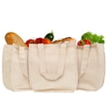 thumbnail image 3 of Canvas Grocery Tote Bags, 3 of 10