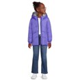 thumbnail image 3 of Weather Tamer Girls Long Sleeve Hooded Winter Puffer Coat, Sizes 4-16, 3 of 6
