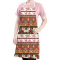 thumbnail image 5 of Pioneer Flower Floral Print Pattern Apron for Women and Men, Cotton Linen Waterproof with Pockets, Adjustable, 33x27 Inch for Kitchen, Gardening, BBQ, Salon, 5 of 6