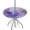 Purple Marble, variant on Round Outdoor Tablecloth with Umbrella Hole, Elastic Fitted Table Cloth with Invisible Zipper,Watercolor Flower Patio Table Cover 36-44in