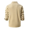 thumbnail image 4 of Chaqueta lavada de manga larga para hombre: camisa informal elástica de negocios, color patchwork, mezcla de poliéster, apta para todas las estaciones, 4 of 6