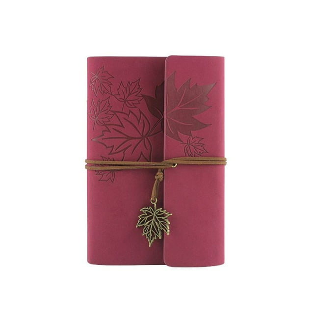 Techinal Leather Writing Journal Notebook, Classic Spiral Bound Notebook Refillable Diary Sketchbook Gifts with Unlined Travel Journals to Write in for Girls and Boys