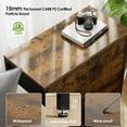 thumbnail image 4 of Nightstand, End Table, Bedside Table, Small Tall Dresser for Bedroom with 3 Storage Drawer, Chest of Drawers Fabric Dressers with Steel Frame, Wooden Top & Front for Living Room, 4 of 9