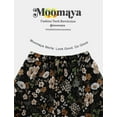 thumbnail image 6 of Moomaya Women's Chiffon Maxi Skirt with Lining - 40" Long Printed Skirt for Beach, Summer Outfits, High Waist Flowy Skirt, 6 of 7