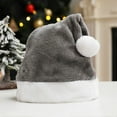 thumbnail image 4 of harmtty Plush Xmas Hat Soft Comfortable Vibrant Color Christmas Hat Festival Decor, 4 of 8