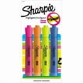thumbnail image 1 of Sharpie Tank Highlighters, Assorted Colours, Chisel Tip, 4 Count, 1 of 4