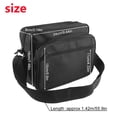 thumbnail image 2 of Bolsa de herramientas de lona, ​​bolso de hombro, Kit de herramientas, bolsillos gruesos de colección, bolsa de electricista, bolsa de herramientas con múltiples compartimentos, color negro, 2 of 5