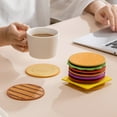 thumbnail image 3 of Waterproof Coasters, PVC Coaster 8pcs  for Restaurant, 3 of 8