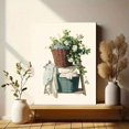 thumbnail image 6 of UXIEQU White Rose Laundry Basket Canvas Wall Art Print 15.75x11.81 Inches, 6 of 8