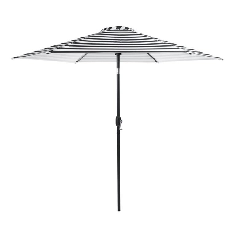 articulated patio umbrella Kingdura 11ft Offset Cantilever with Base Included, Large Round Aluminum Outdoor Umbrella, 360 Rotation & Infinite Tilt, Heavy Duty Frame for Deck Pool Backyard, Beige : Patio, Lawn foot canopy that provides ample shade and UV protection for your patio furniture Afuera Living 9Ft Multi-Color Articulated