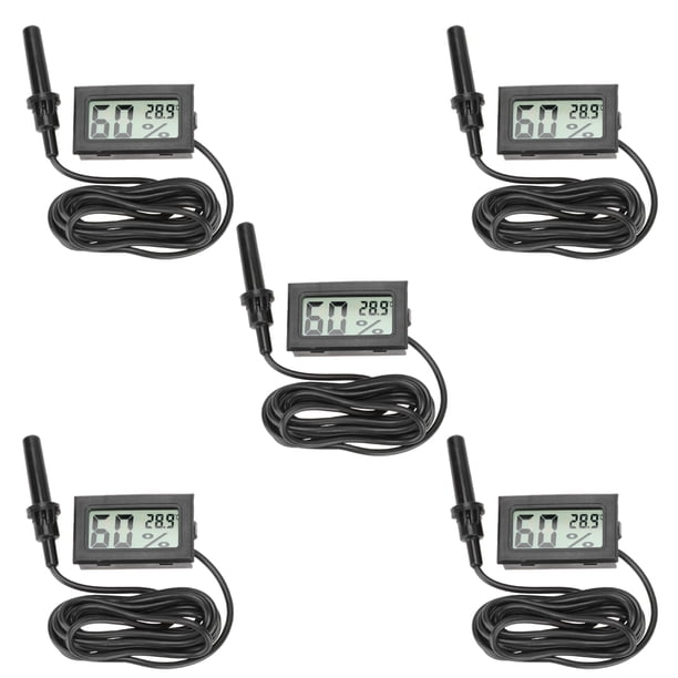 EeaseMX mini termómetros higrómetros digitales con medidor de temperatura y humedad.