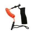 thumbnail image 1 of Paddle Board Leash, Safety Rope High Strength Rebounds Quickly  for Surfboard for Kayak Black,Yellow,Orange,transparent Blue, 1 of 7