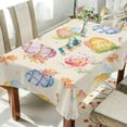 thumbnail image 5 of Coolnut Watercolor Easter Egg Fabric Rectangle Tablecloth - Waterproof and Wrinkle-Resistant Table Cloth 60x120 Inch Table Cover for Indoor & Outdoor Dining House Decor, 5 of 7
