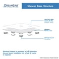 thumbnail image 4 of DreamLine SlimLine 34 in. D x 60 in. W x 2 3/4 in. H Center Drain Single Threshold Shower Base in Biscuit DLT-1134600-22, 4 of 5