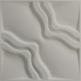 thumbnail image 5 of Ekena Millwork 19 5/8"W x 19 5/8"H Rogue EnduraWall Decorative 3D Wall Panel, Textured Metallic Silver (12-Pack for 32.04 Sq. Ft.), 5 of 6