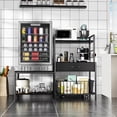 thumbnail image 3 of 3D Printer Stand with Storage Drawer and Rolling Filament Basket, Industrial Printer Table with Open Shelves and Hooks, Sturdy Metal Workstation for 3D Printing Tools and Accessories, Black, 3 of 7