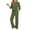 Army Green, variant on Casual 2 Piece Outfits for Women Loose Fit Lounge Matching Sets 3/4 Sleeve Top & Straight Wide Leg Pants Workout Tracksuits Set Loungewear