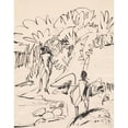 thumbnail image 3 of Ernst Ludwig Kirchner 12x14 Black Modern Framed Museum Art Print Titled - Two Bathers at Fehmarn Coast (1912), 3 of 5