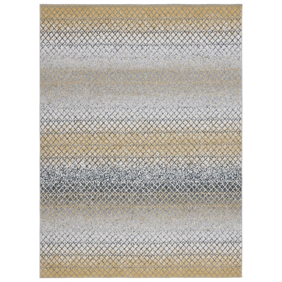 SAFAVIEH Odyssey Earnestine Distressed Area Rug, Gold/Grey, 5'3" x 7'6"