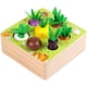 thumbnail image 1 of Juego de cosecha de granja de madera Juguete Montessori, juguete de aprendizaje temprano para niños y niñas de 1 2 3 años, juguete educativo de clasificación de formas con 7 tamaños de verduras o frutas, regalo para niños pequeños de 1 a 3 años Sincero Electrónica, 1 of 5