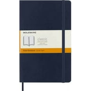 Moleskine Classic Notebook, Soft Cover, Large (5" x 8.25") Ruled/Lined, Sapphire Blue, 192 Pages