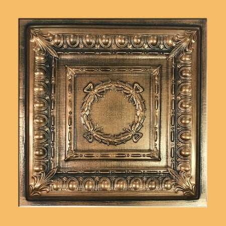 Asiago Antique Copper Black PVC Ceiling Tiles for Drop in Grid System (10 (Best Under Deck Ceiling Systems)
