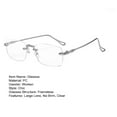 thumbnail image 7 of sunsanly Blue Light Blocking Glasses Unisex Large Frame No Brim Clear View Strong Hinge Transparent Eye Protection Clear Bluelight Glasses Spectacles Eyewear, 7 of 7