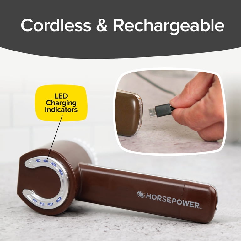 Free Shipping! Telebrands Ruby Horsepower Hand Held Power Scrubber