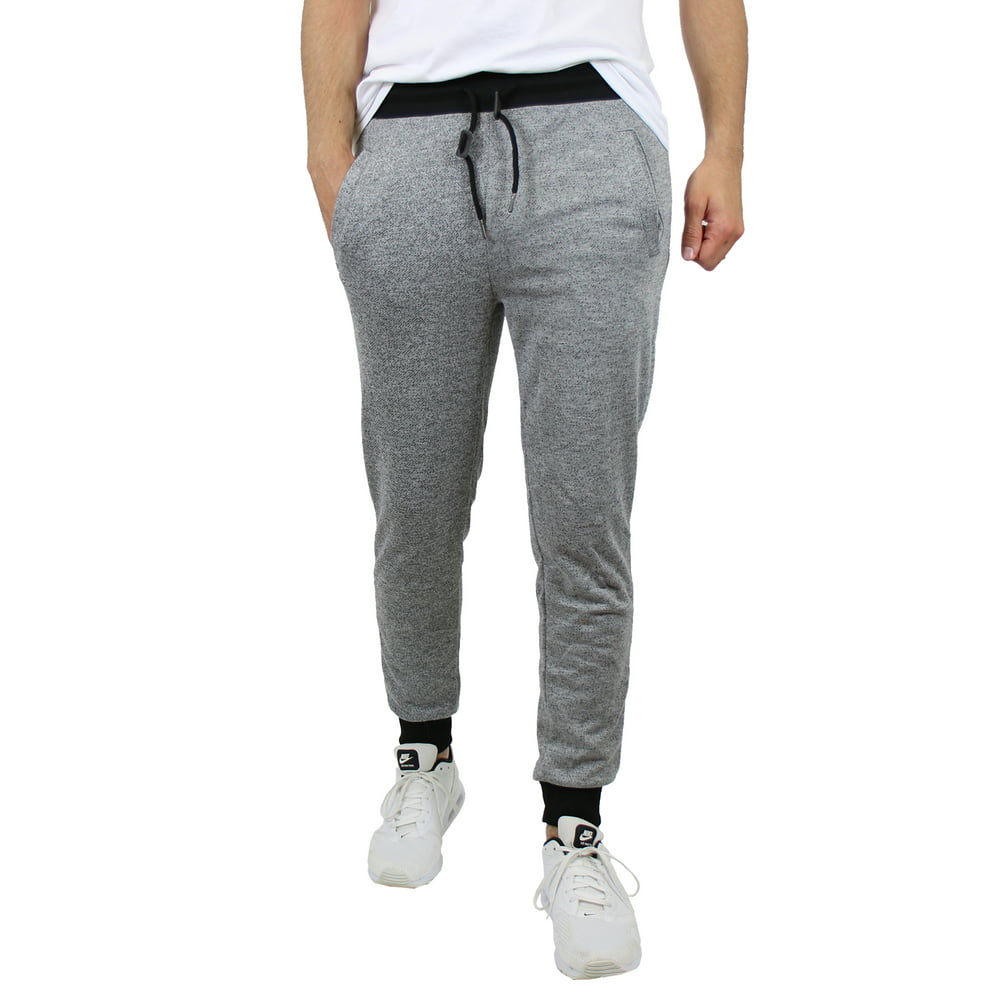 Galaxy by Harvic - Men's French Terry Slim-Fit Jogger Lounge Pants ...
