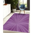 thumbnail image 4 of Abstract Art Decorative Rug, Vortex Design with Fireworks Celebration Inspired Concentric Stripes, Quality Carpet for Bedroom Dorm and Living Room, 6 Sizes, Violet Lilac, by Ambesonne, 4 of 4