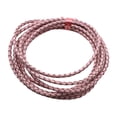 thumbnail image 1 of Shisuyan 3MM Bracelet Making Cord Round Genuine Braided Leather Rope for Bracelets Jewelry Making DIY Handicrafts 2 Meters (Pink), 1 of 4