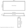 thumbnail image 6 of Sunnydaze Sophisticated Hearth 40" x 18.25" Wall-Mount/Recessed Electric Indoor Fireplace, Black, 6 of 10