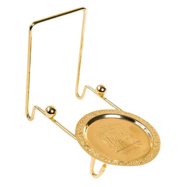 Expositor para tazas y platillos, organizador para tazas de café con base, expositor de tazas Oro