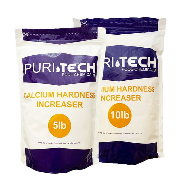 Puri Tech Powder Pool Chemicals 15 lb Calcium Hardness Increaser Plus & Spas Increases Calcium Hardness Levels