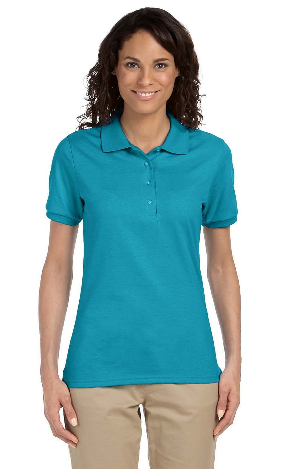 Cotton Pique Polo 035 Hanes Stedman Ladies 7 oz