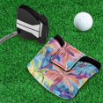 thumbnail image 5 of Haosy Colorful Palm Tree Golf Mallet Putter Cover Strong Magnetic Leather Golf Club Headcover Closure, 5 of 7