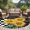 Yellow, variant on Round Area Rug 5 Ft, Yellow Sunflower Washable Non-Slip Circle Carpet for Living Room/Bedroom, Black White Plaid Watercolor Floral Low-Profile Runner Mats Collection Rugs for Indoor