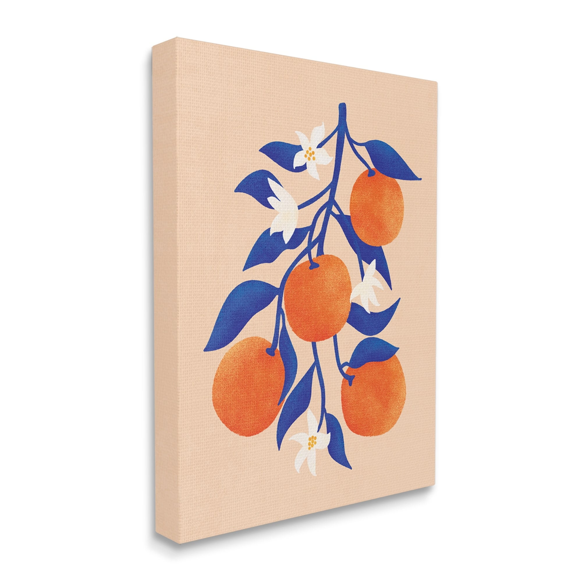 Stupell Orange Tree Citrus Blossoms Food & Beverage Painting Gallery Wrapped Canvas Print Wall Art